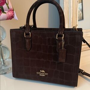 Coach suede crossbody